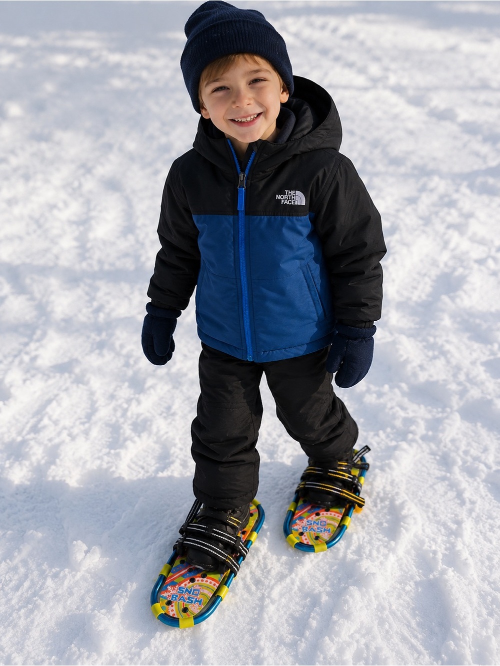 Yukon Kids' Blue & Orange Snow Bash Snowshoes